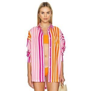 Beach Riot Alexa Top in Sunset Stripe Size Large/XL